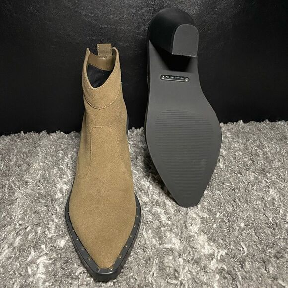 NIB Rebecca Minkoff Nanine Suede Western Boots - Picture 9 of 11